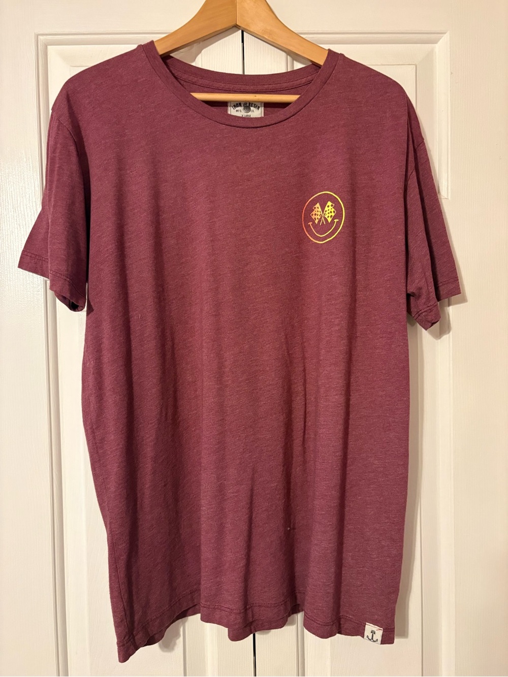 Iron & Resin Men's Maroon Short Sleeve Crewneck T-Shirt - XL